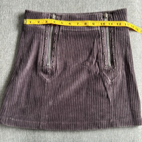 POL gray corduroy moto skirt size S - Picture 5 of 6